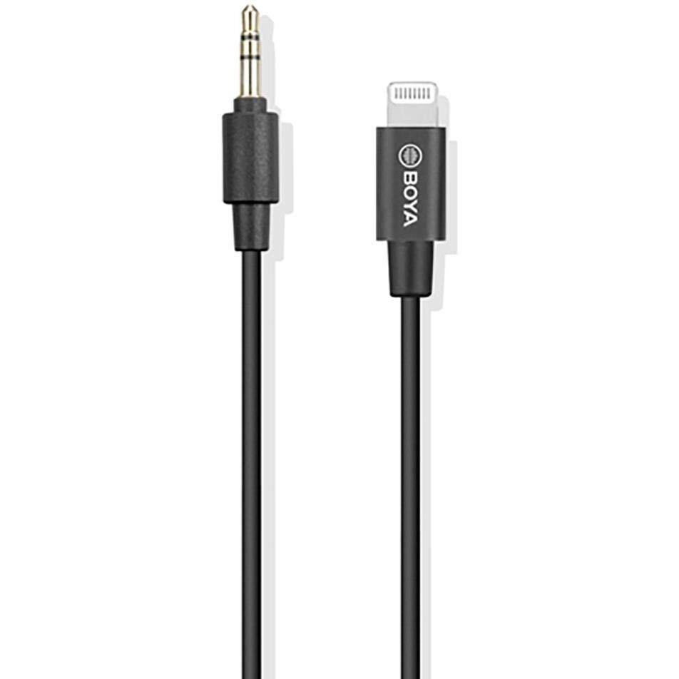 Boya by-M2 Clip-On Lavalier Microphone Lightning Port for iOS Devices Phone Tablet Recording V-Log Making Broadcasting - XLR