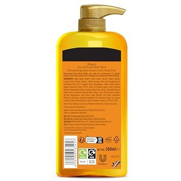 Pears Pure & Gentle Shower Gel, Body Wash With Glycerine And Natural Oils, 100% Soap-Free And Dermatologically Tested, Imported, 500 Ml