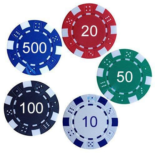 styleys 11.5 gms round ceramic poker chips set (300)- Multi color