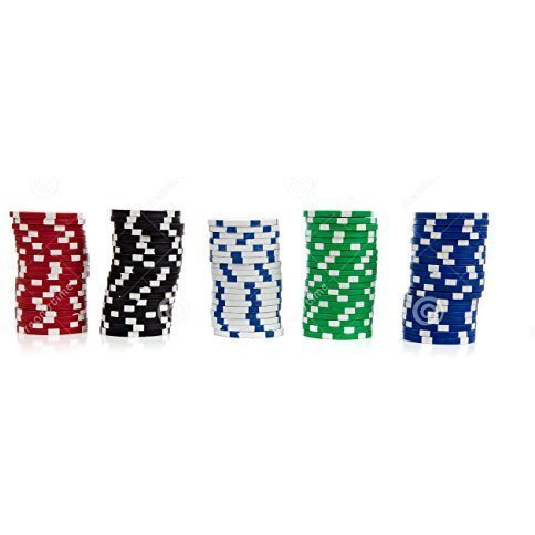 styleys 11.5 gms round ceramic poker chips set (300)- Multi color