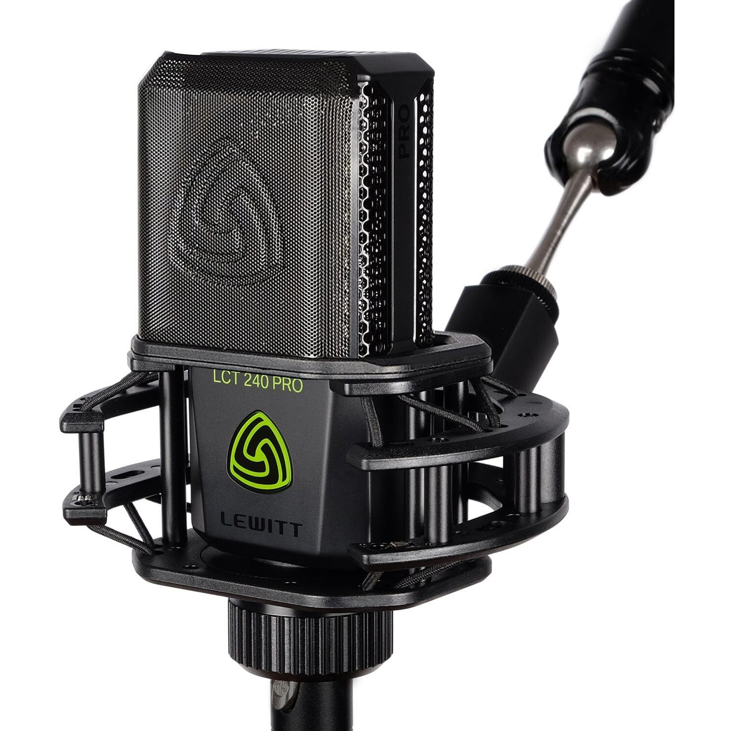 Lewitt LCT 240 PRO Condenser Microphone Shock Mount, Magnetic Pop Filter and Windscreen, Black (Vocal Set)