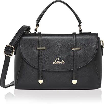Lavie Women s Beech Flap Satchel Bag Black Ladies Purse Handbag