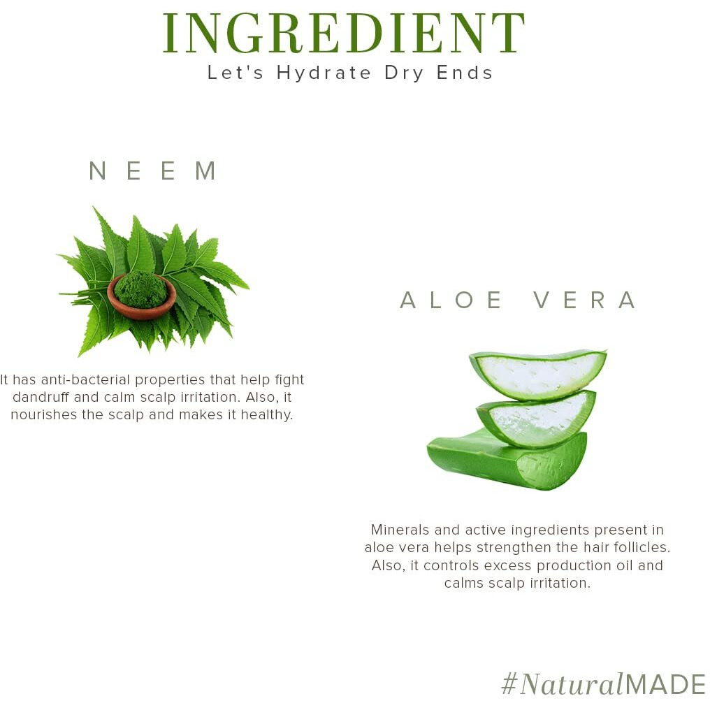 Khadi Natural Neem & Aloe Vera Herbal Shampoo | Anti-Dandruff & Scalp Cooling | Strengthens Hair Roots | Supports Scalp Health| SLS & Paraben Free | 210ml