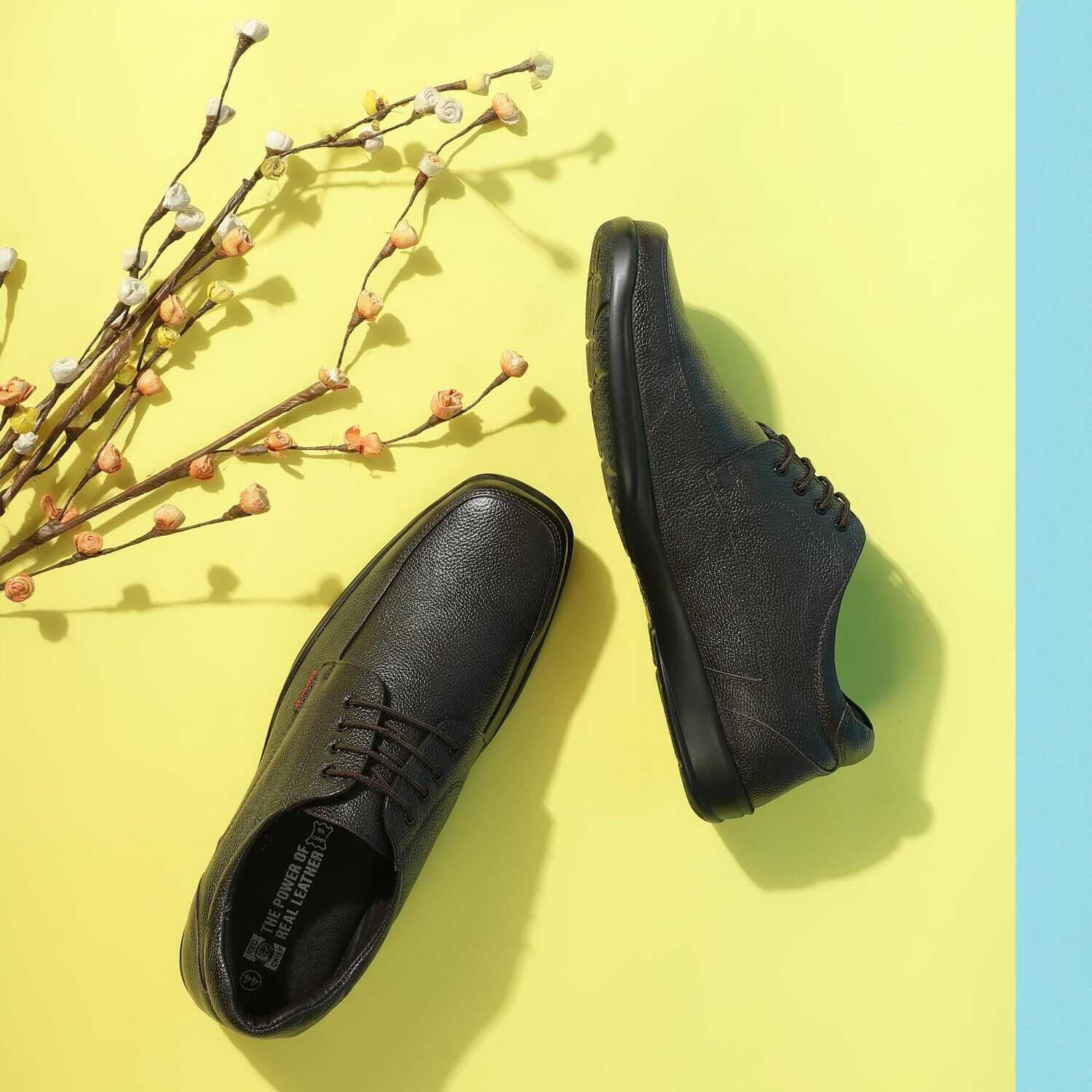 Red Chief Formal Derby Shoes for Men Brown