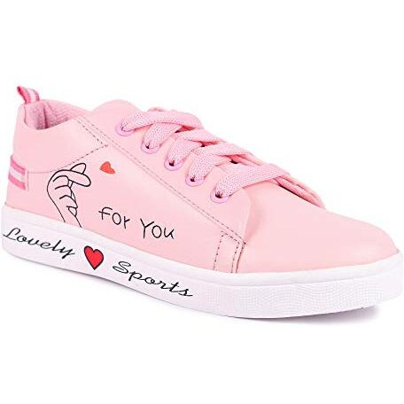 Longwalk Women Casual Sneakers Shoes Pink (7 UK/India 40 Euro)