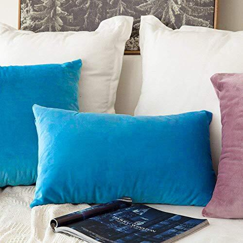Khooti Velvet Cushion Cover, 10x10 (Bondi Blue)(Pack of 5)