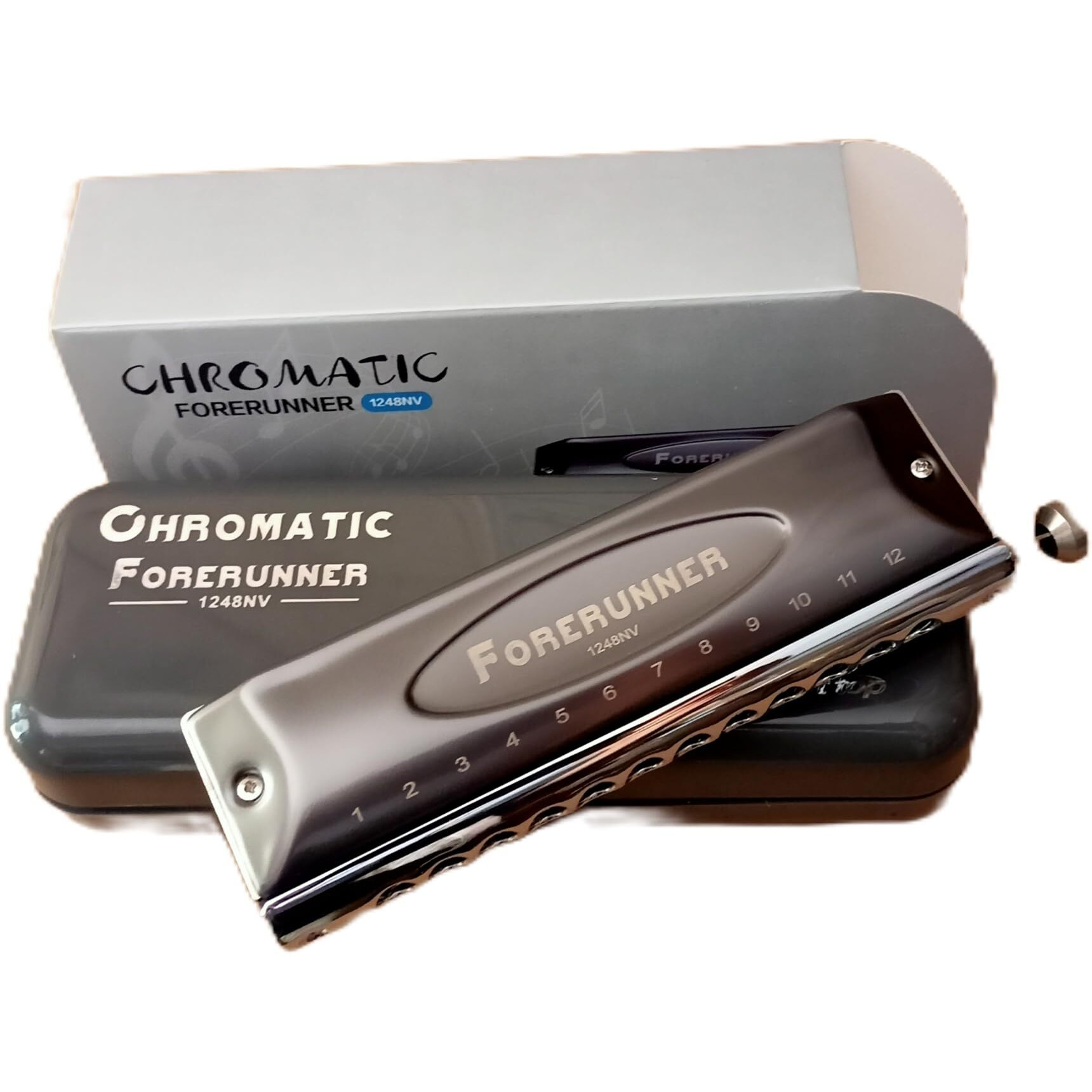 Easttop East Top Forerunner Mouth Organ 1248NV 12 Holes 48 Tones Chromatic Harmonica Key Of C for Beginners Professionals Fore Runner Sold by TechnoBuyers