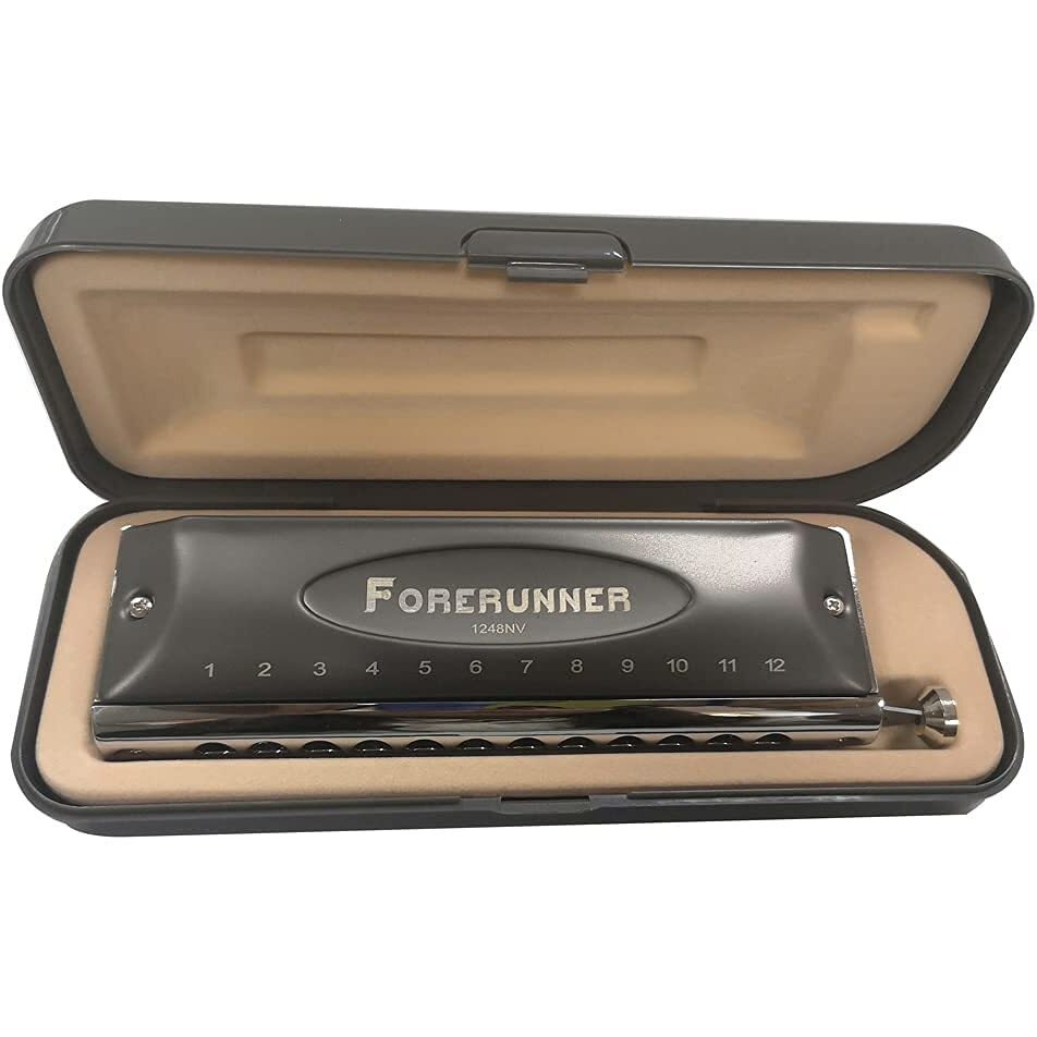 Easttop East Top Forerunner Mouth Organ 1248NV 12 Holes 48 Tones Chromatic Harmonica Key Of C for Beginners Professionals Fore Runner Sold by TechnoBuyers