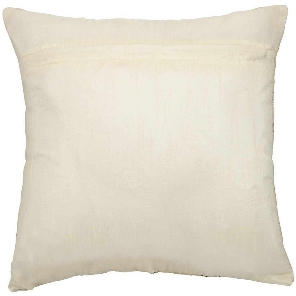 AEROHAVEN Jute 50TC Cushion Cover (Multicolour, 24 x 24 Inches) - 5 Pieces