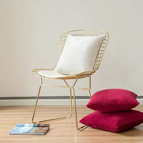 Khooti Velvet Cushion Cover, 30x30 (Red)(Pack of 3)