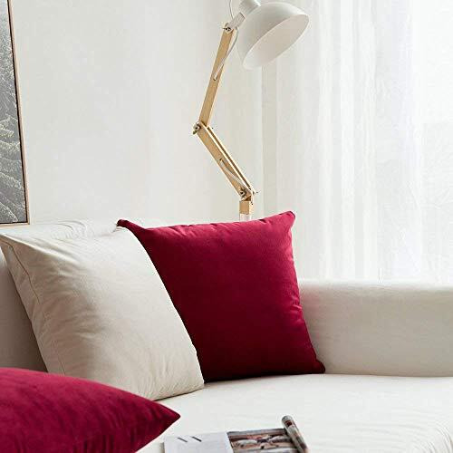 Khooti Velvet Cushion Cover, 30x30 (Red)(Pack of 3)