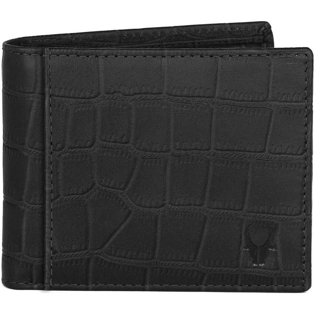WildHorn Gift Hamper for Men I Leather Wallet & Belt Combo Gift Set I Gift for Friend, Boyfriend,Husband,Father, Son etc (New Black Croco)