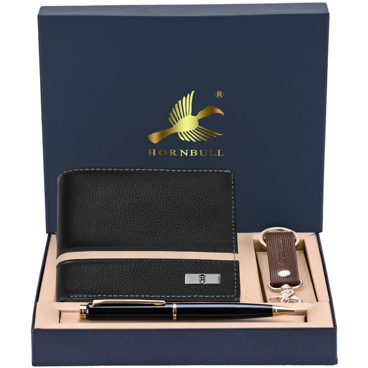HORNBULL Denial Leather Wallet For Men | Wallets Men With Rfid Blocking | Mens Wallet (Pn152), Multicolor