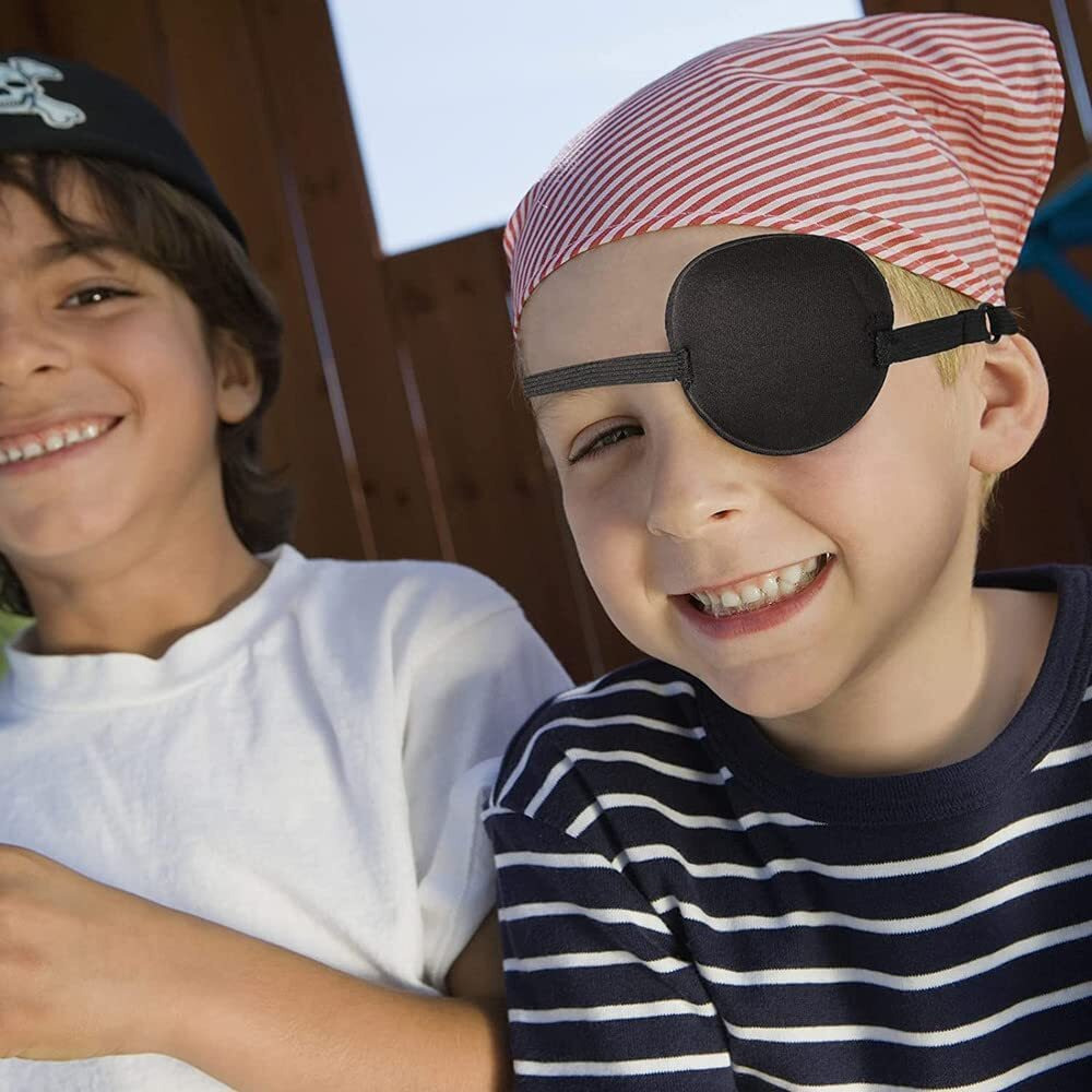 Anzailala Eye Patch For Adult And Kid Adjustable Eye Patch For Lazy Eye (Black)