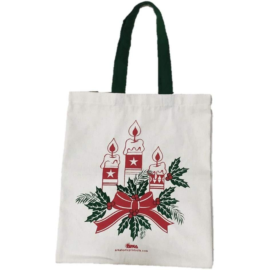 Arka Home Products Unisex Adult Canvas Reusable Shopper Bag (Off-White_Cgb001),Shopping Tote