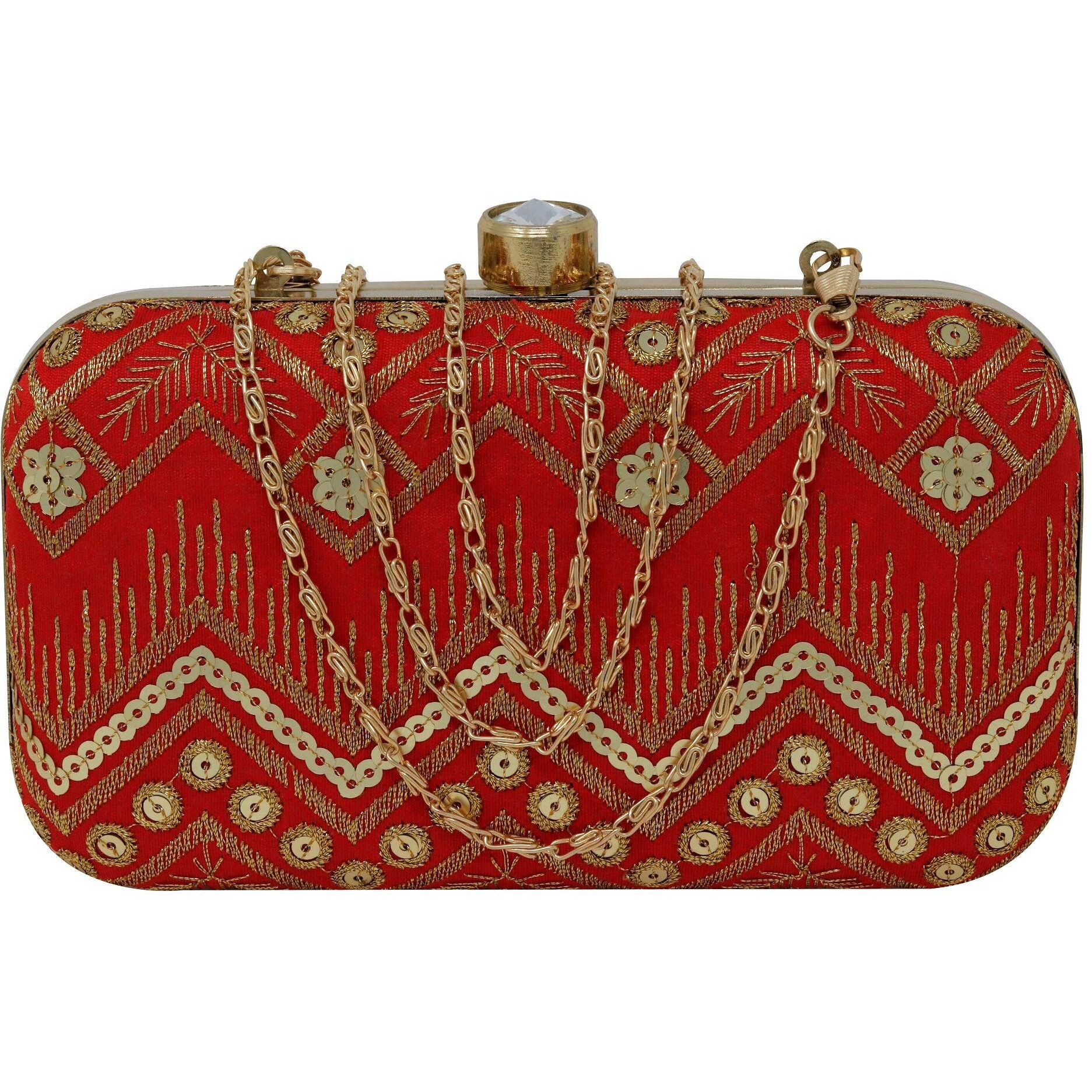 Ailtino Women's Box Clutch (Red)