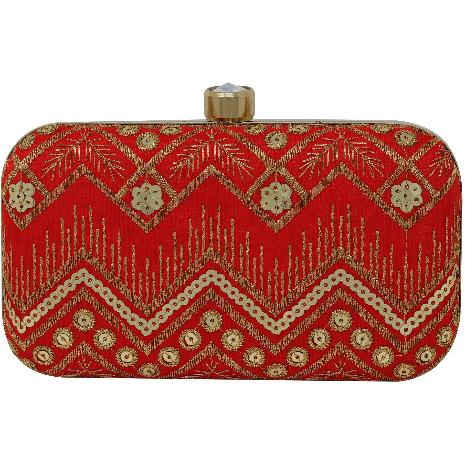 Ailtino Women's Box Clutch (Red)