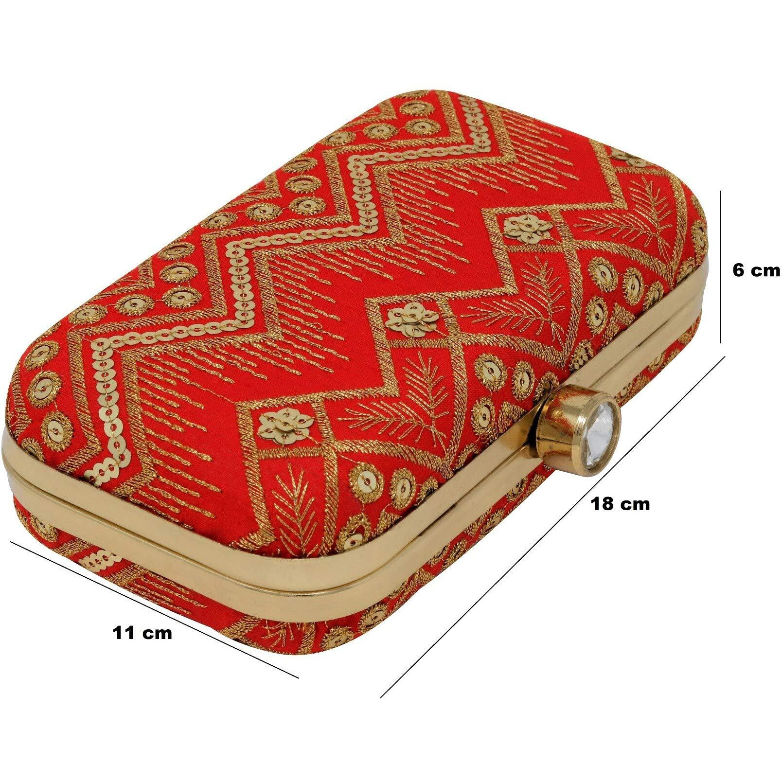 Ailtino Women's Box Clutch (Red)