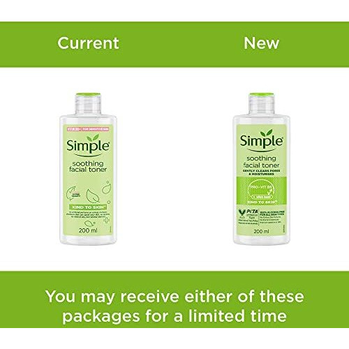 Simple Kind To Skin Soothing Facial Toner 200Ml | Keeps Skin Toned & Refreshed And Restores The Skin's Natural Ph Level | For All Skin Types