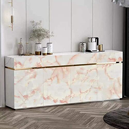Om Akshar Self Stick Wallpaper Self Adhesive Wallpaper Pvc Vinyl, Oil Proof Heat Resistant Wall Stickers For Kitchen, Vinyl Pvc Wallpaper For Kitchen For Furniture, Walls, Kitchen Etc. (2 M Saffron Ww11)