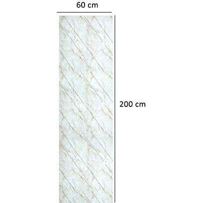 Sarvatray Cream Vinyl Stickers For Kitchen, Pvc Wallpaper Sticker Kitchen Wall Oil Proof Heat Resistant, Platform Sticker, Self Adhesive (2 M No1Solid)
