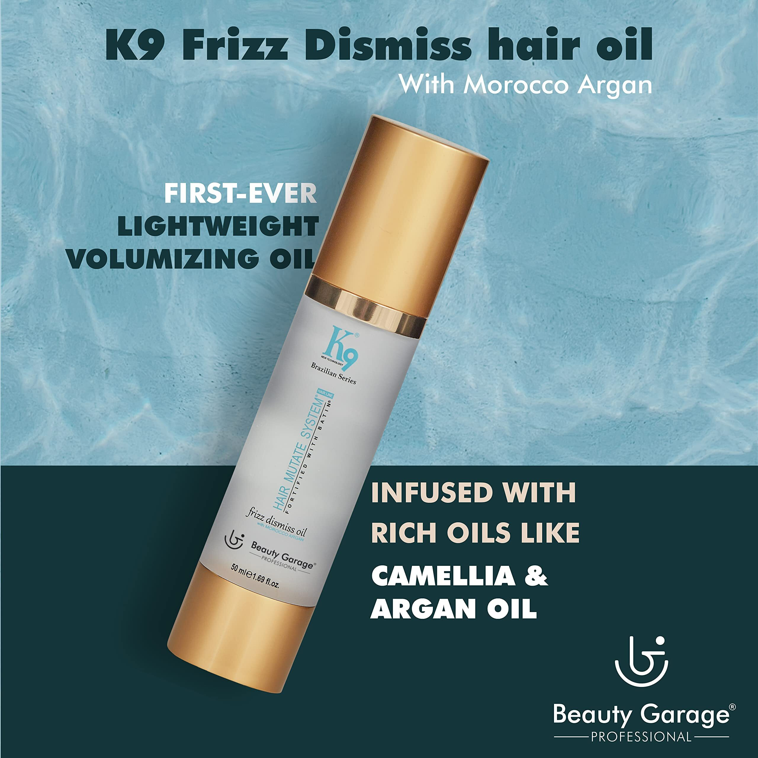 Beauty Garage K9 Frizz Dismiss Hair Oil With Morocco Argan 50Ml