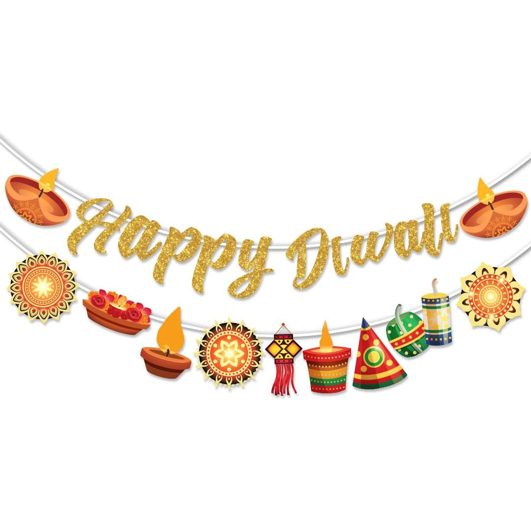 FestikoDiwali Theme Party Decoration Supply,Diwali Themes Party Favors For Party Decoration(Banner)