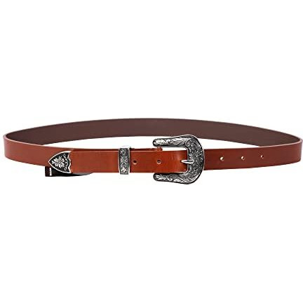 Trysco, Pure Genuine Leather, Girls/Women Multi Purpose Belt (Waist Size -36") (Width 23Mm)(Tan)