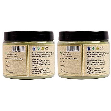 Neelamari Pure Indigo, Leaves Powder Natural For Black Hair Color (Indigo Powder Pack Of 2)