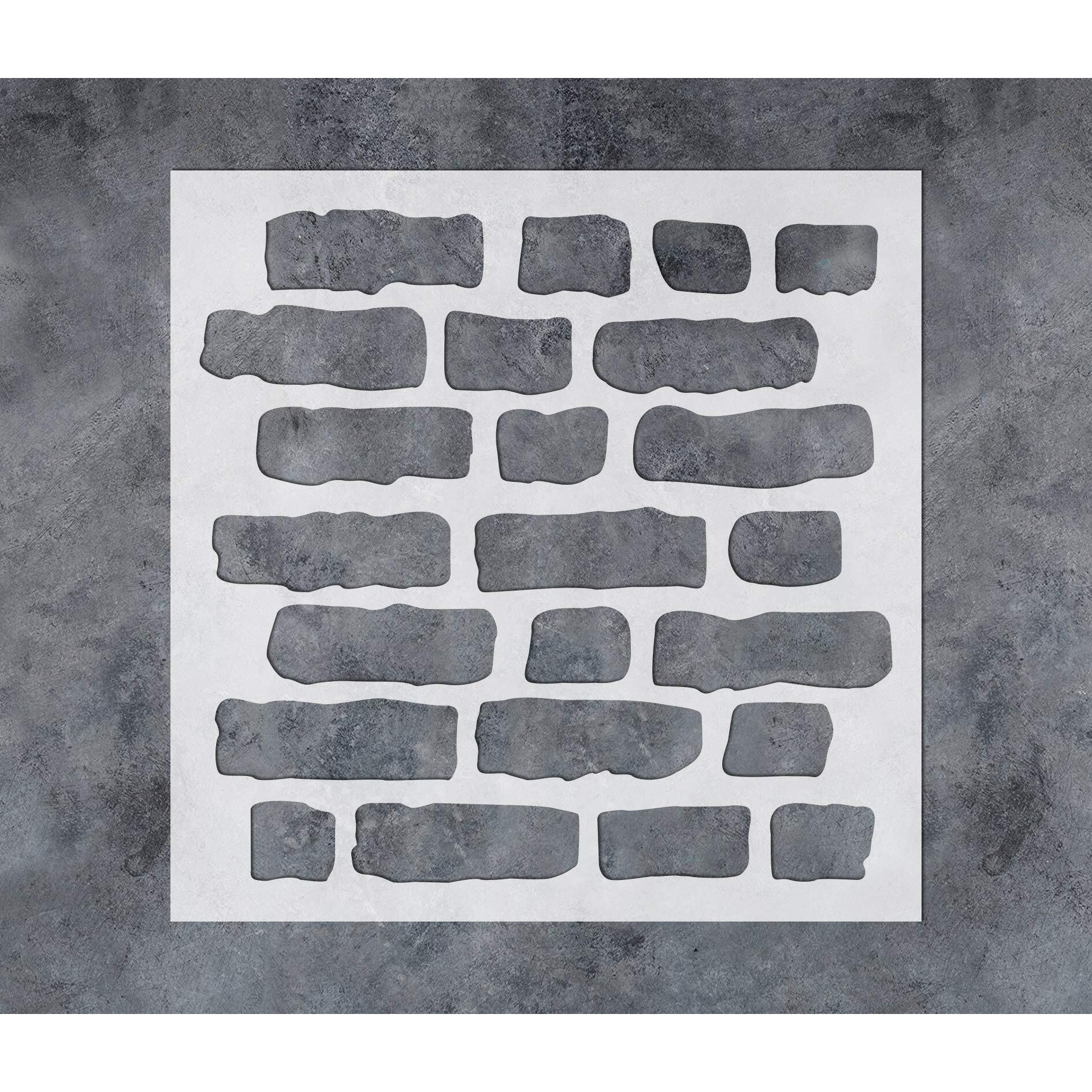 G Gss Designs Gss Designs Brick Stencil Template-Reusable Wall Stencils For Painting-Stencils For Painting On Wall Wood Canvas (12'' X 12'')