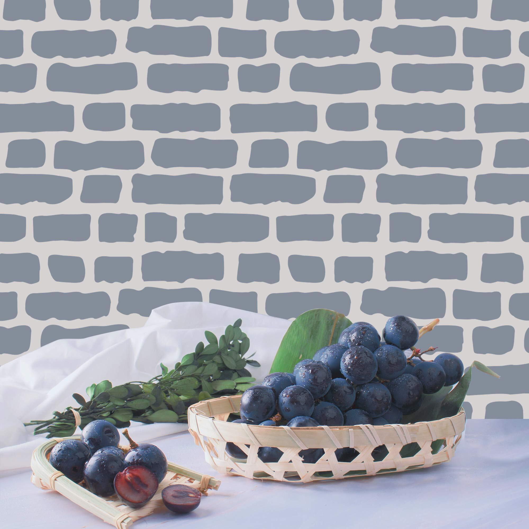 G Gss Designs Gss Designs Brick Stencil Template-Reusable Wall Stencils For Painting-Stencils For Painting On Wall Wood Canvas (12'' X 12'')