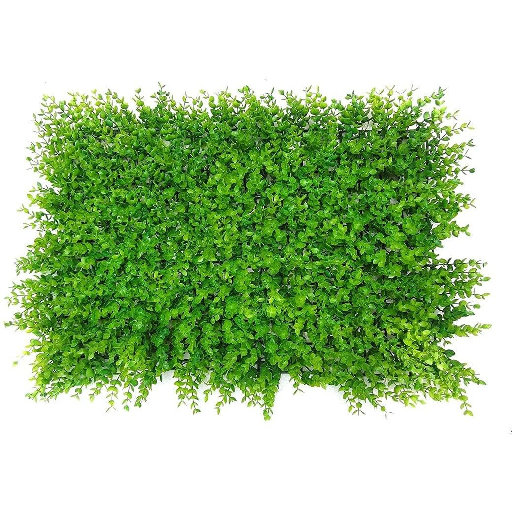 Golden Cart Plastic Artificial Wall Grass For Home Decoration (3 Pcs) I Grass Mat For Wall I Vertical Garden Artificial Plants (Light Green, 60Cm X 40Cm X 8Cm, Pack Of 3)