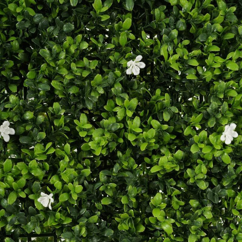 Golden Cart Plastic Artificial Wall Grass For Home Decoration (9 Pcs) I Grass Mat For Wall I Vertical Garden Artificial Plants (Green & White Design, 50Cm X 50Cm X 5Cm, Pack Of 9)