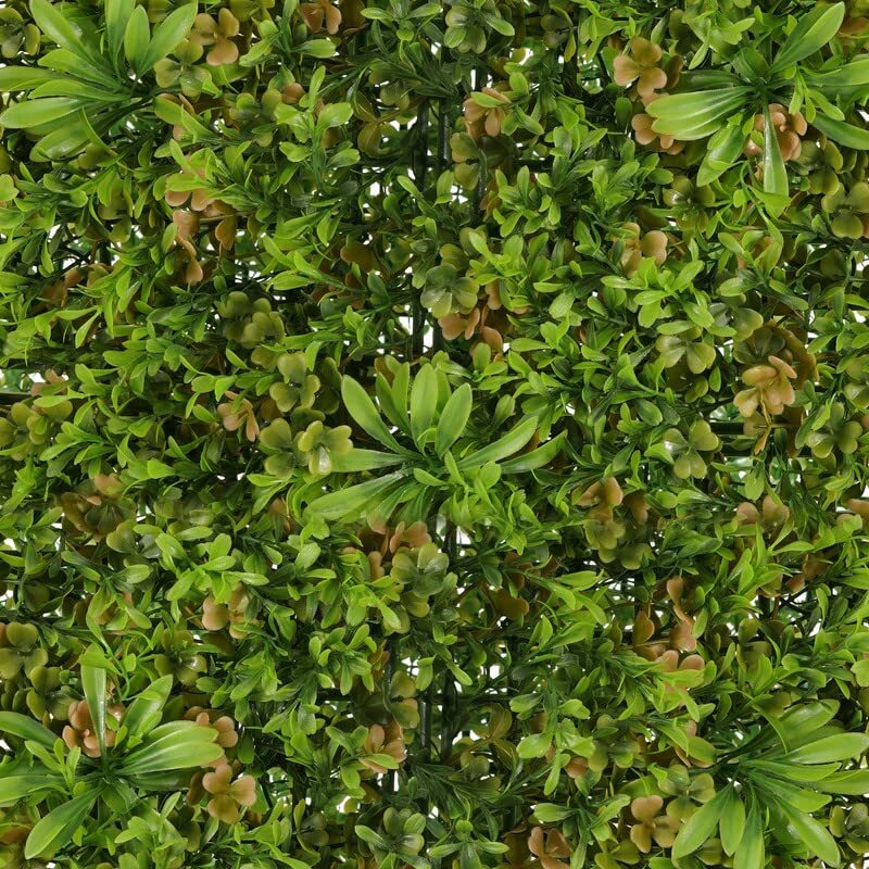 Golden Cart Plastic Artificial Wall Grass For Home Decoration (8 Pcs) I Grass Mat For Wall I Vertical Garden Artificial Plants (Green & Beige Design, 50Cm X 50Cm X 5Cm, Pack Of 8)