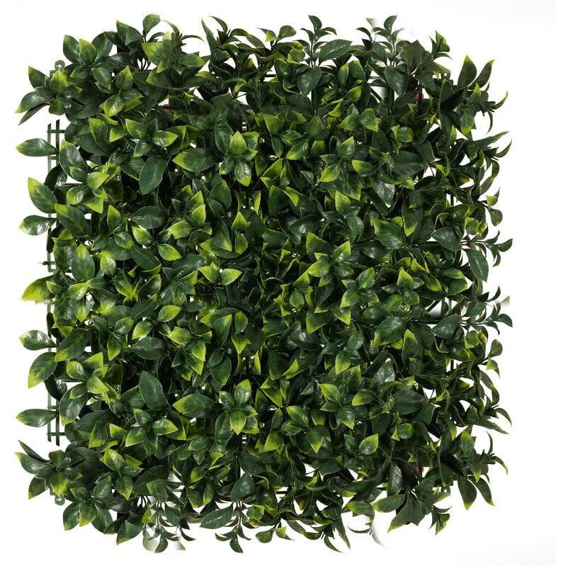 Golden Cart Plastic Artificial Wall Grass For Home Decoration (4 Pcs) I Grass Mat For Wall I Vertical Garden Artificial Plants (Lemon Green, 50Cm X 50Cm X 5Cm, Pack Of 4)
