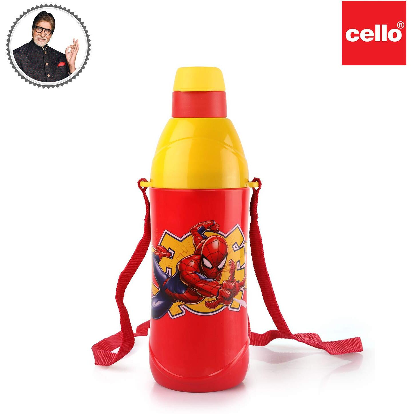 Cello Puro Steel-X Kids Zee 900 | Water Bottle With Inner Steel And Outer Plastic | Insulated Water Bottle | 700 Ml, Red