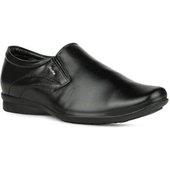Bata Mens Black Slipon Style With Comfort And Elegance Perfect For Business Casual