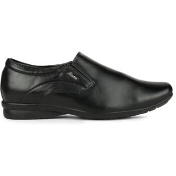 Bata Mens Black Slipon Style With Comfort And Elegance Perfect For Business Casual