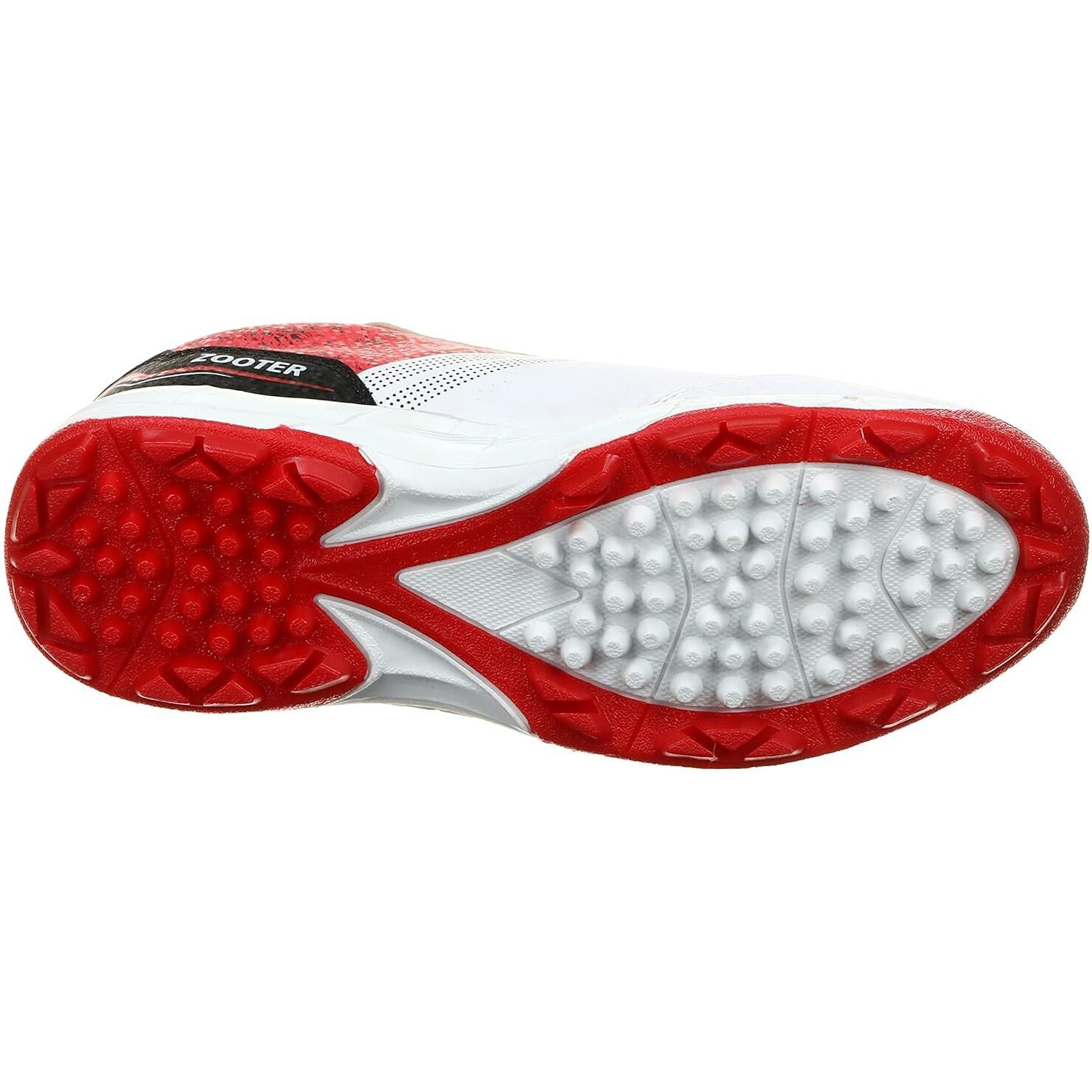 Dsc Zooter Cricket Shoe For Men And Boys, Size-8 Uk (White-Red)