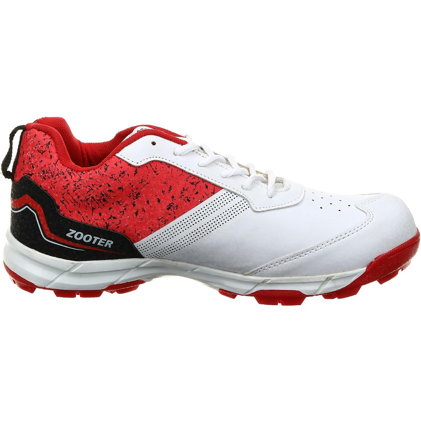 Dsc Zooter Cricket Shoe For Men And Boys, Size-8 Uk (White-Red)
