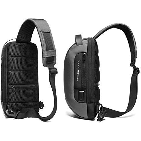 Red Lemon Bange Unisex Adult Sling Bag Crossbody Shoulder Messenger Waterproof Short Trip Chest Bag (Grey)