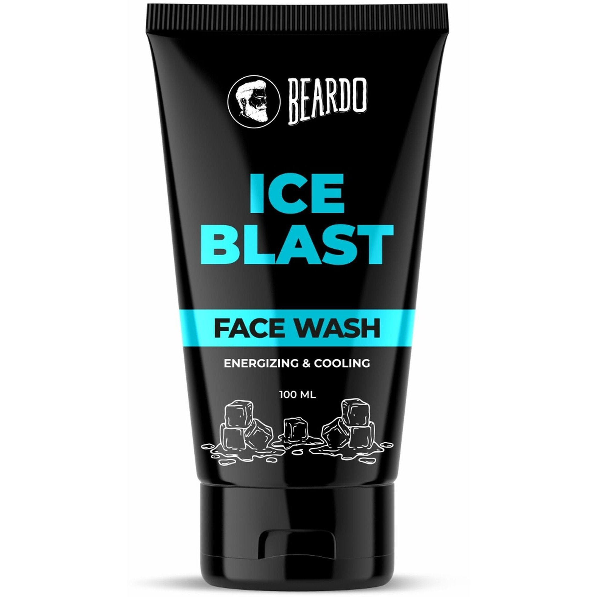 Beardo Ice Blast Cooling Facewash For Men, 100 Ml | Instant Icy Freshness | Aloe Vera Face Wash, Vitamin E & Menthol For Cool Lock Technology | Refreshing & Hydrating Facewash