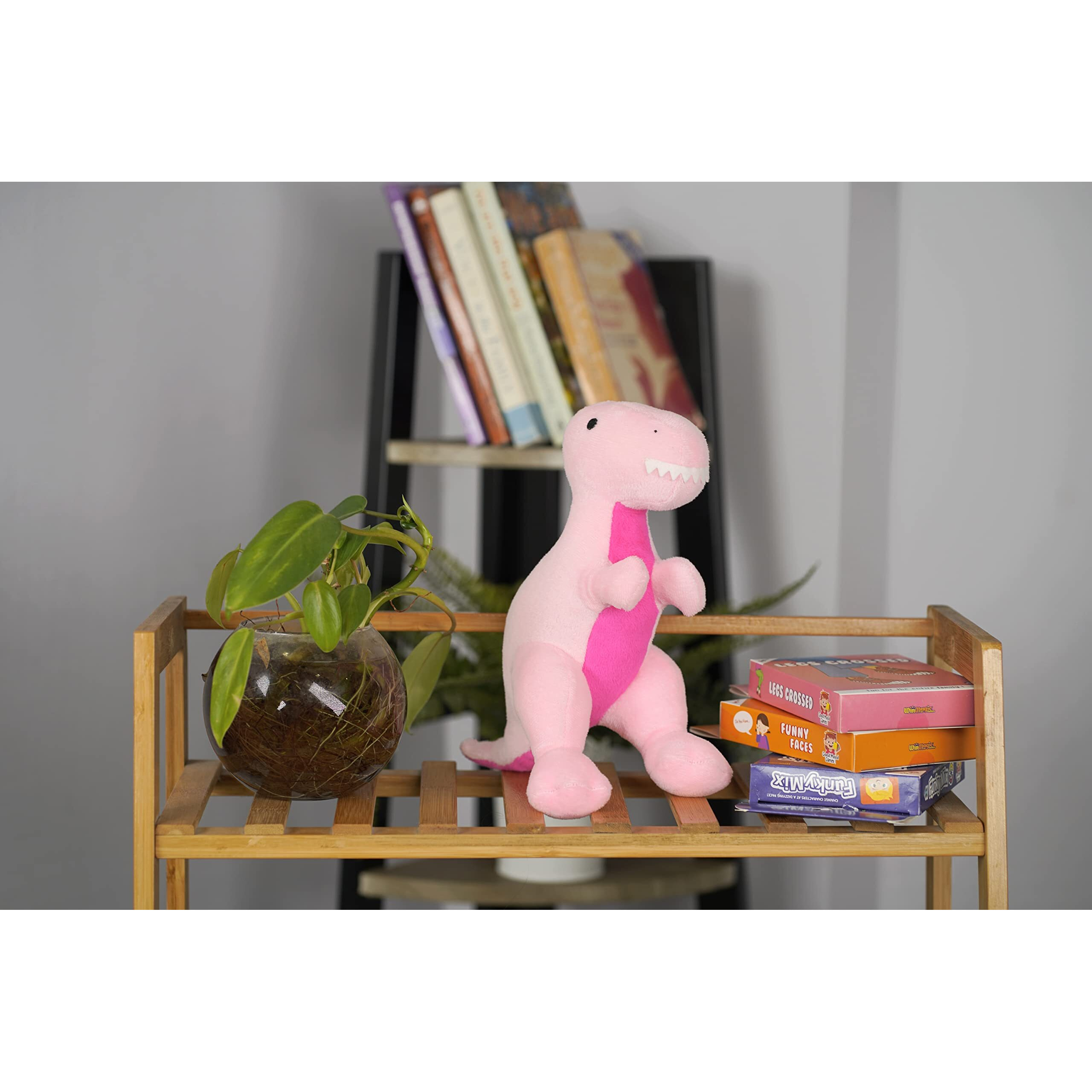Furrendz Dynamic Dino 10" Plush|Animal Character Soft Toy-Dino|Furry Plush|Soft & Anti Allergic Fabric|Safe For Kids|Role Playtoy|Easy To Wash|Best Birthday & Return Gift For Kids 1 Yrs+|Made In India