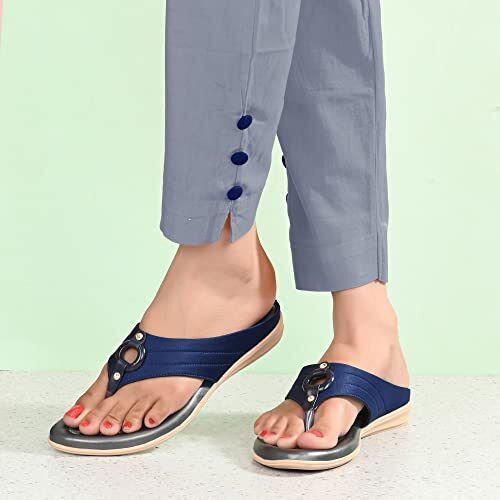 Centrino Women's 1951-5 Sandal, Blue, 9 Uk