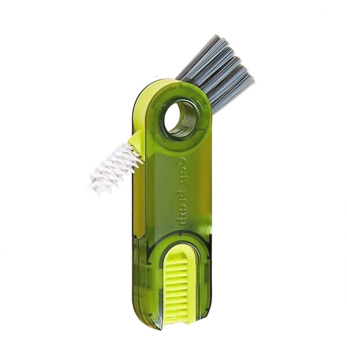 Zebroc 3 In 1 Cup Lid Gap Cleaning Brush, Bottle Lid Cleaning Brush, Tiny Bottle Cup Lid Straw Cleaner Tools, Bottle Gap Cleaner Brush (1Pcs Only, Multi Color)