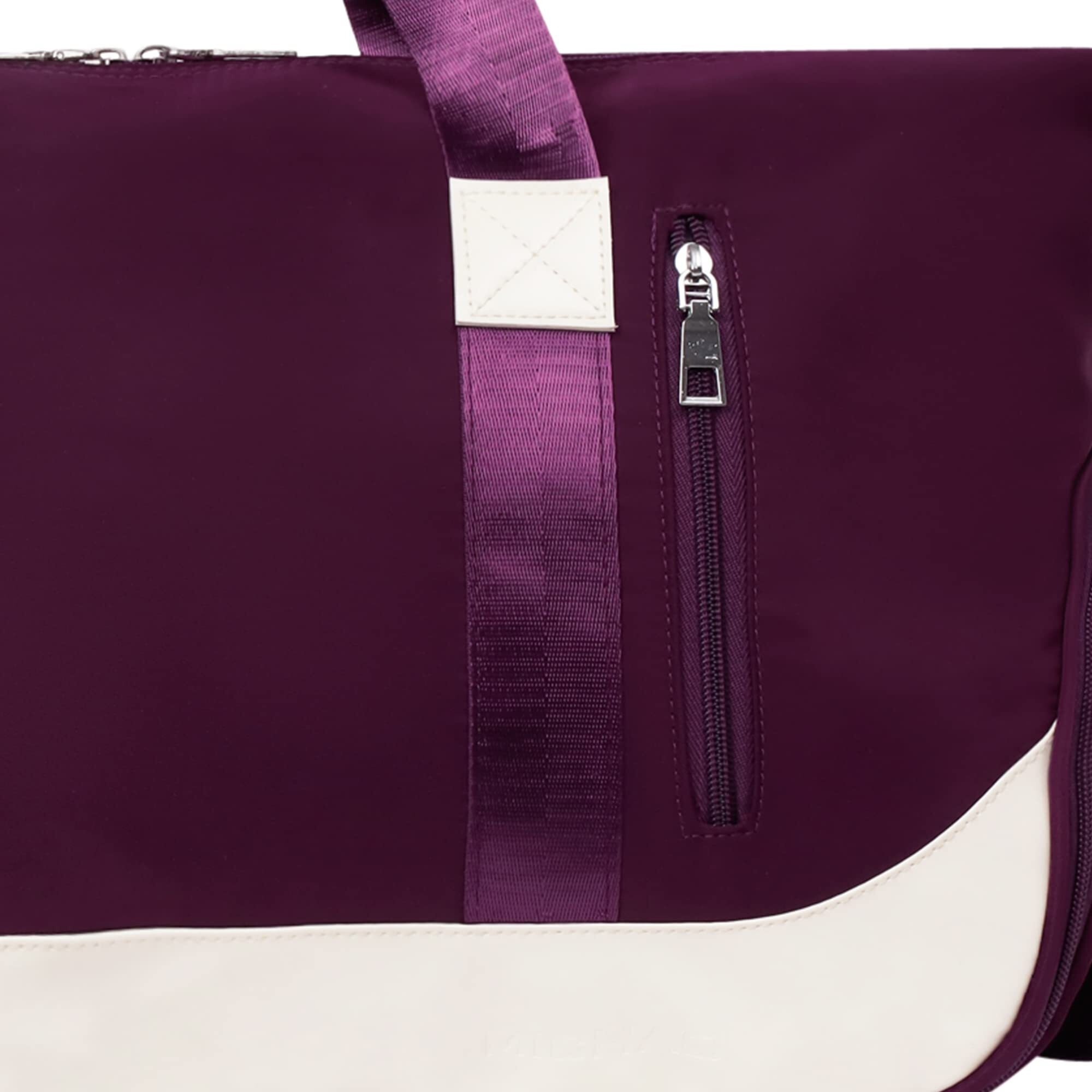 Furn Aspire Cotton Blend 22 Cms Gym Bag(Cross Body Gym Bag-V_Purple)