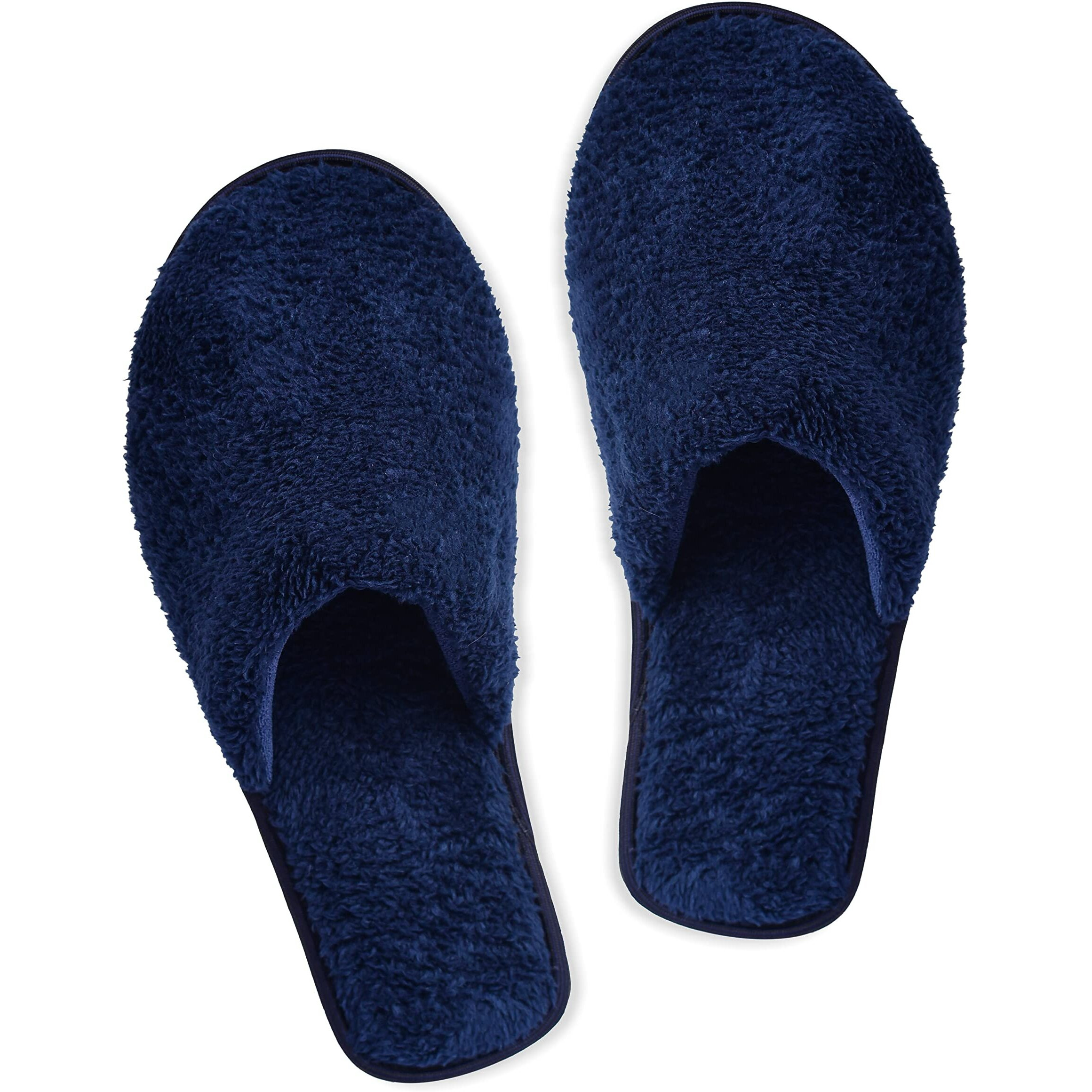 Mifuzi Women's Furry Fur Slippers For Home House Bedroom Room Indoor Carpet Cozy Comfortable Closed Toe Soft Sole Fluffy Fuzzy Plush Warm Cloth Woolen Winter Slippers Blue 7