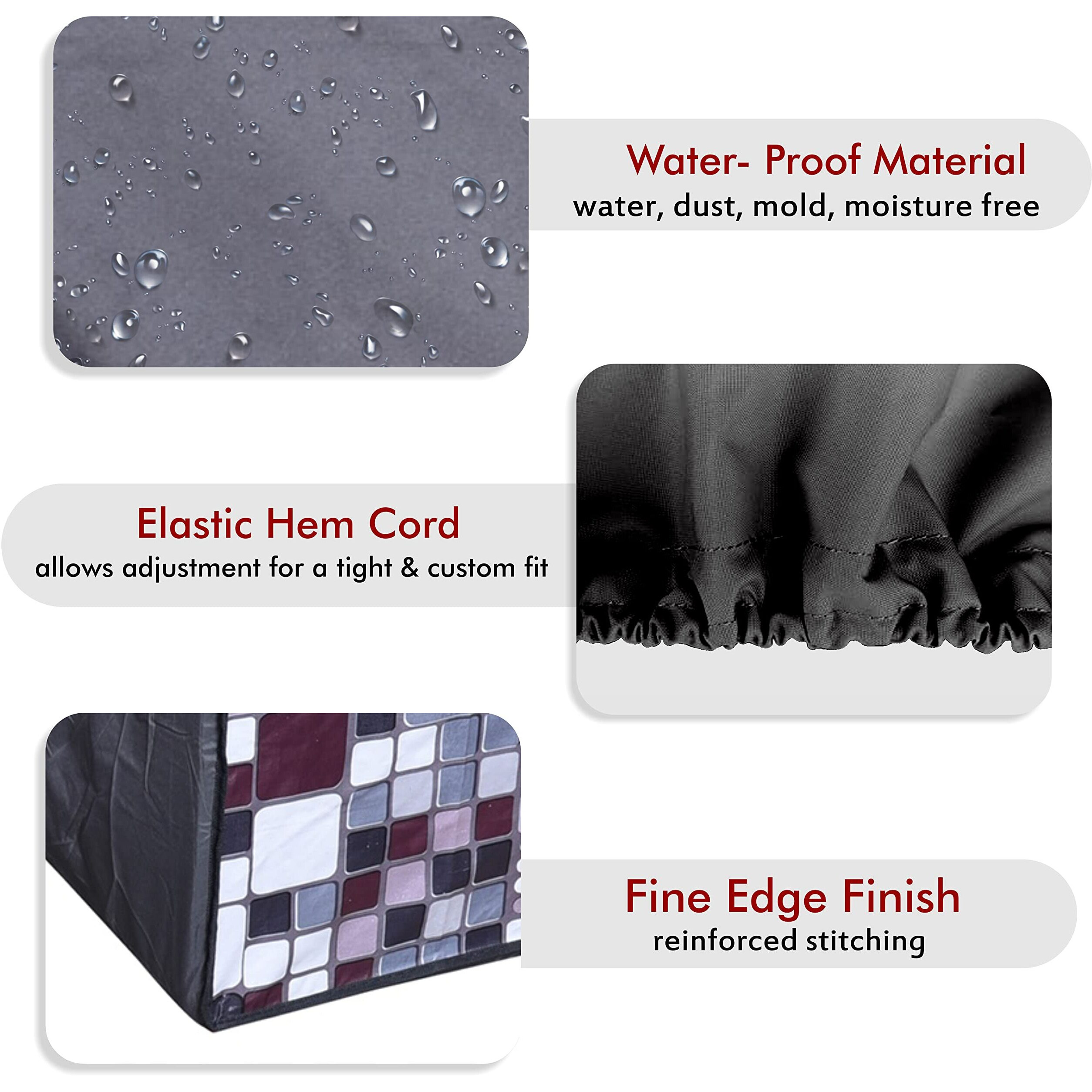 Yellow Weaves Polyvinyl Chloride (Pvc) 100% Waterproof And Dust Proof Split Ac Cover For 1.5 To 2.0 Ton - Multicolor