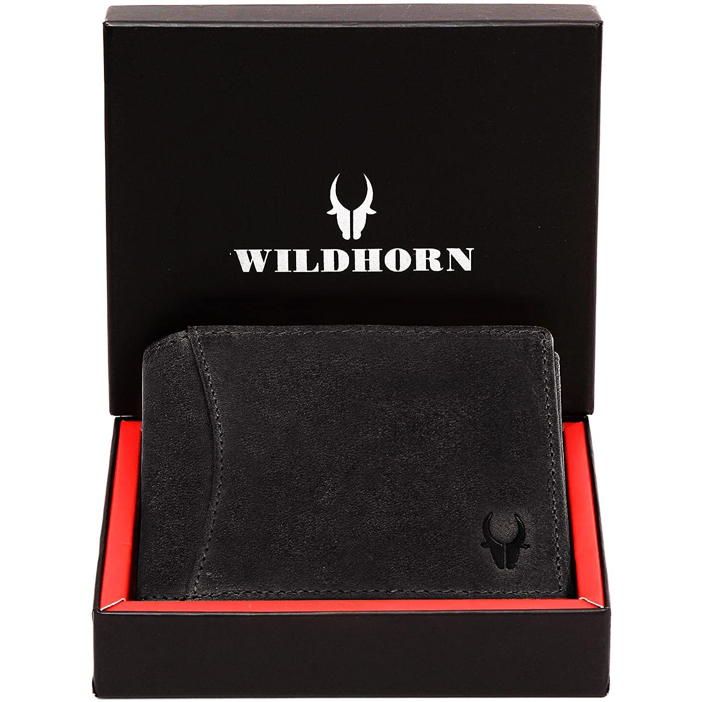 Wildhorn Rfid Protected Leather Wallet For Men, Black