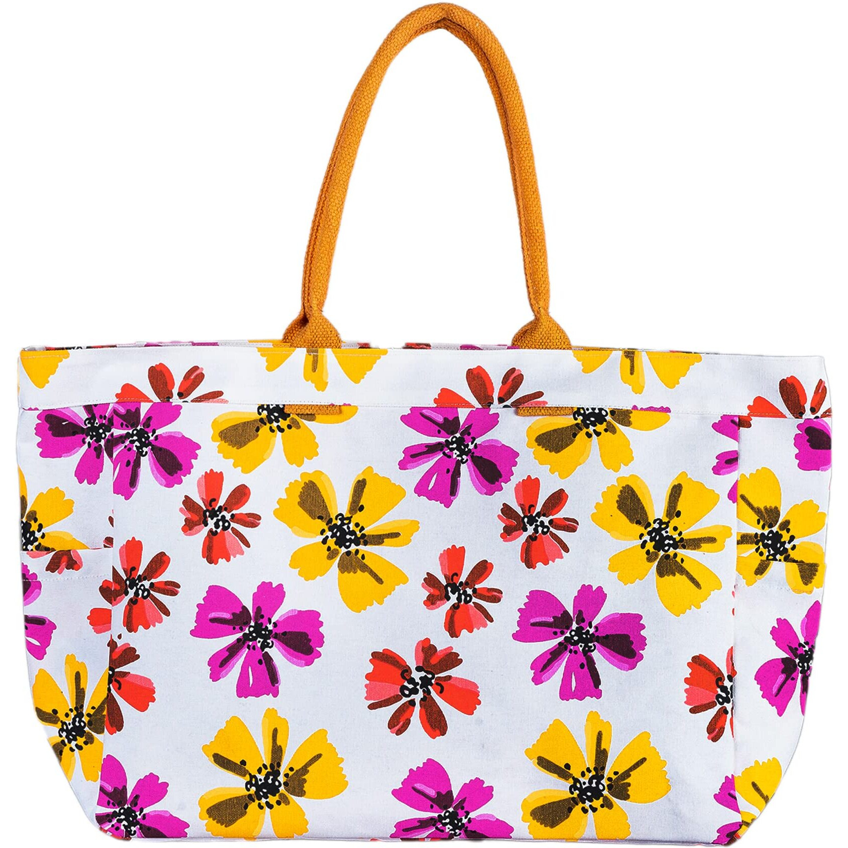 Aqva Stripe Printed Tote Bag For Women | Ladies Casual Handbag For Shopping, Travel With Top & Inner Zip Pocket | Versatile Trendy Handbag For College Girls (Vicenza)